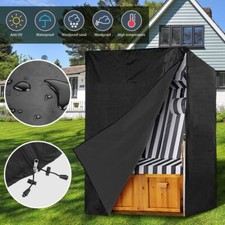 Strandkorb Abdeckung 600D Oxford Stoff Schutzhülle Strandkorbhülle Wasserdicht