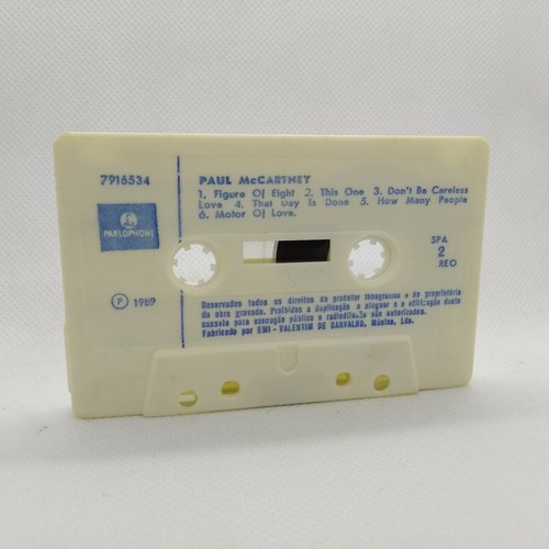 PAUL McCARTNEY "Flowers In The Dirt" 1989 Portugal Cassette Tape - Picture 6 of 7