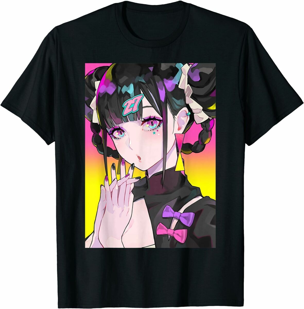  Anime Girl Japanese Aesthetic anime Otaku Long Sleeve T-Shirt :  Clothing, Shoes & Jewelry