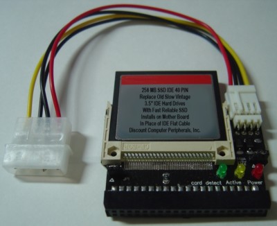 256 Megabyte DOM SSD Replace Worn Out 3.5'' IDE Drives with 40 PIN IDE CF Card
