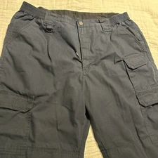Propper Men Large Reg Navy Blue Cotton Blend Cargo Pocket Tactical Pants 40/32