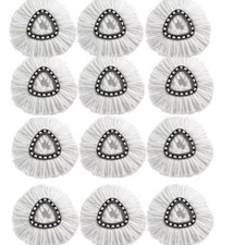 12 Pcs Replacement Microfiber Mop HEAD For O-Cedar Spin Mop Refills Easy Clean