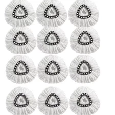 12 Pcs Replacement Microfiber Mop HEAD For O-Cedar Spin Mop Refills Easy Clean