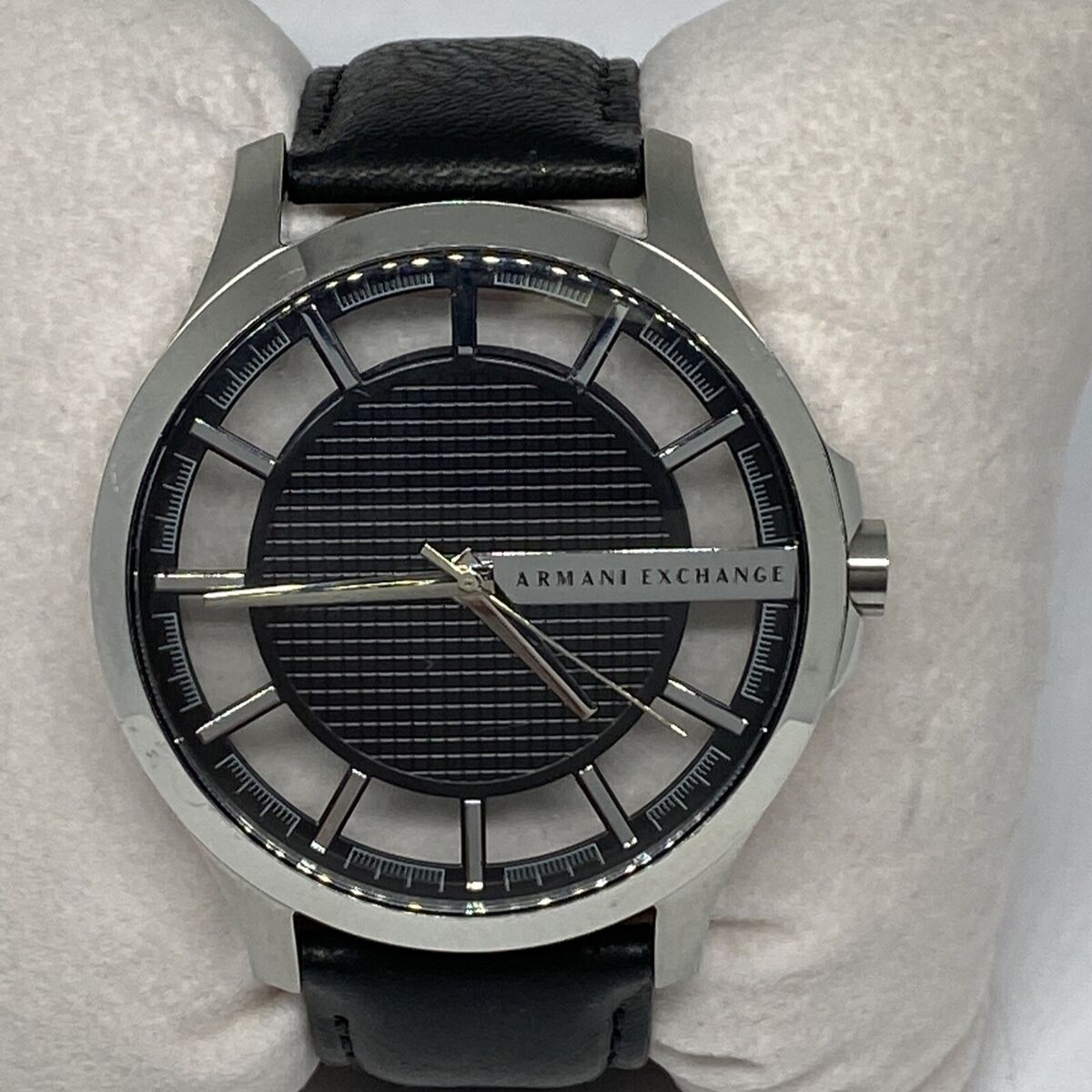 Armani Exchange AX2186 Men's Black Leather Analog Dial Armani Exchange AX2186 Men's Black Leather Analog Dial