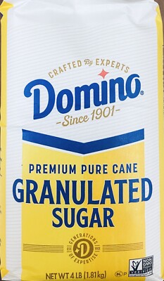 Domino Premium Pure Cane Granulated Sugar 64 oz / 4 Lb Bag