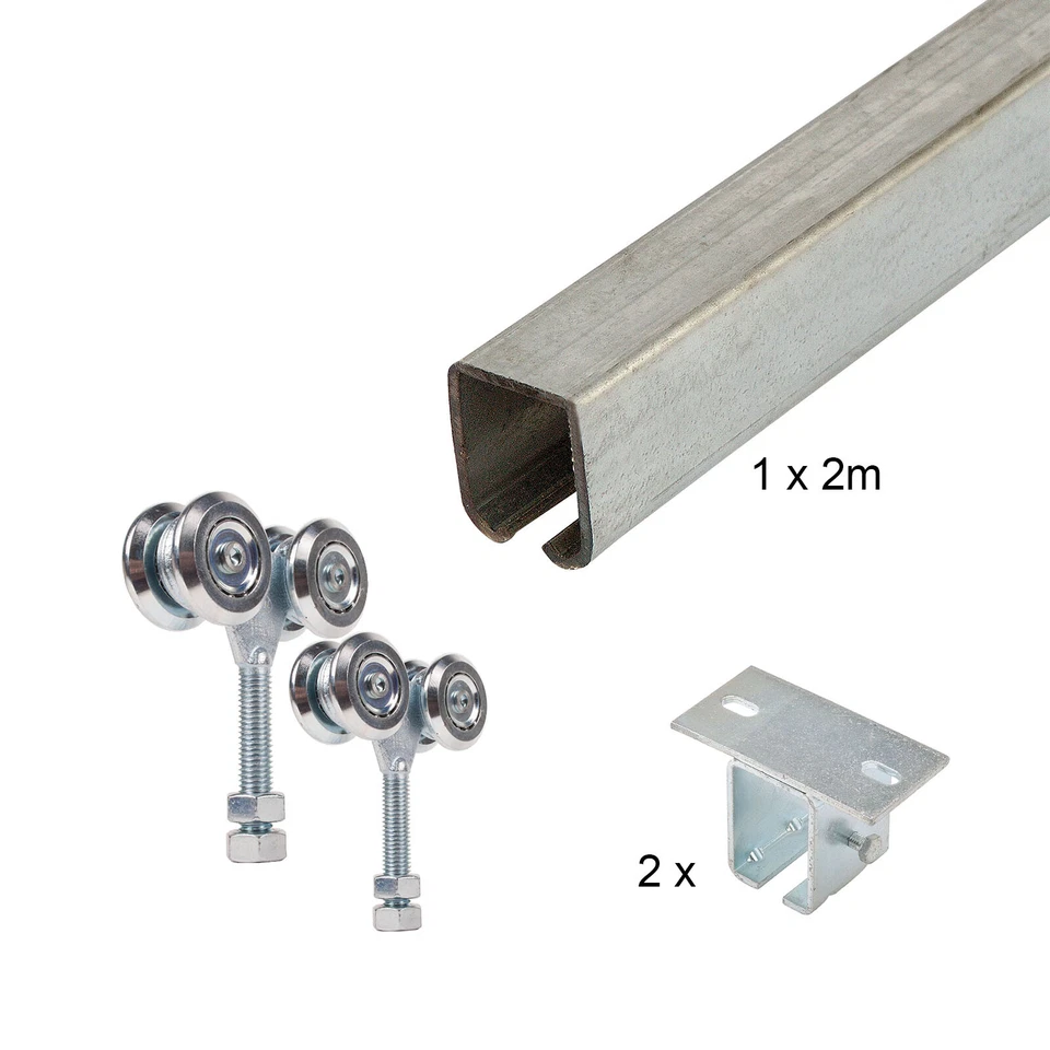 Schiebetorbeschlag Laufwerkset Basic-Line für Scheunentore bis zu 300kg Stalltor - Bild 2 von 2