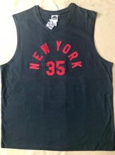 BLUE MARLIN Men’s Vintage “NEW YORK 35” Tank Top, Navy, Made In USA, Size XL