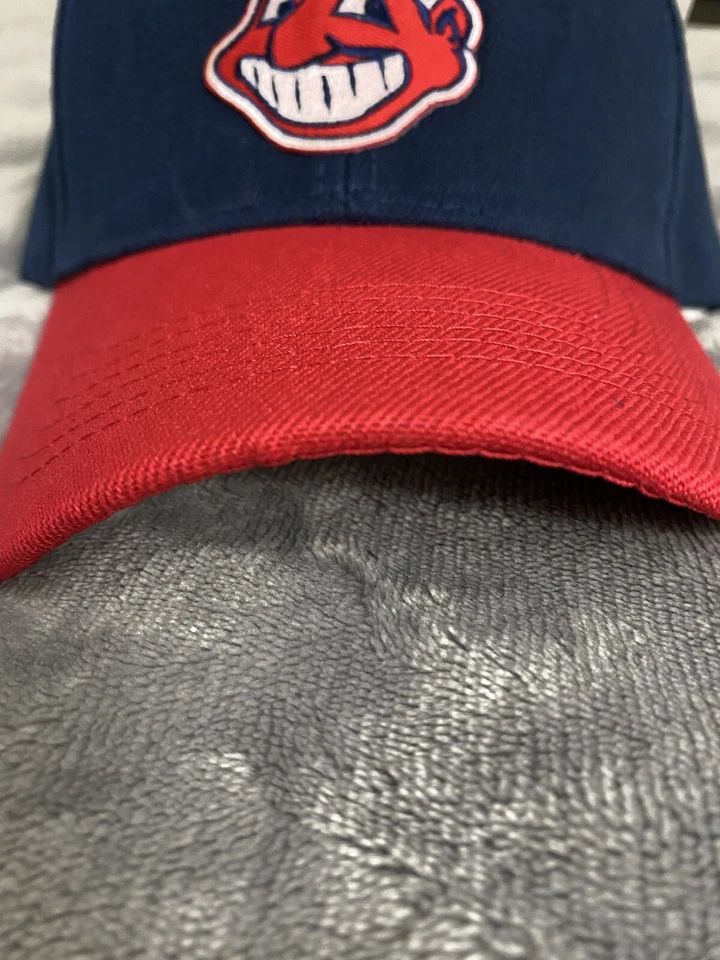 CLASSIC CHIEF WAHOO THROWBACK RETRO LOGO CURVED BILL HAT ADJUSTABLE STRAP NEW W1 - Image 2 of 4