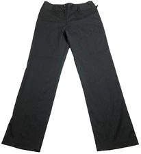 AB Studio Womens Pants Sz 2 US 10 Black High Rise Zip Fly Straight Leg Lined NWT