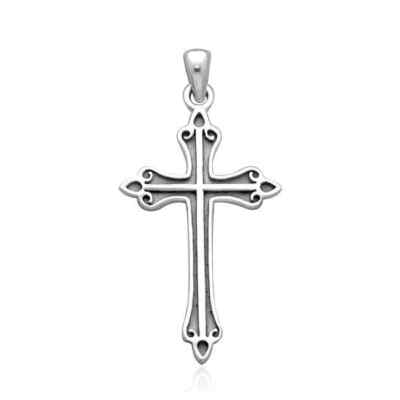 Celtic Medieval Cross 925 Sterling Silver Pendant Fine Faith Religious ...