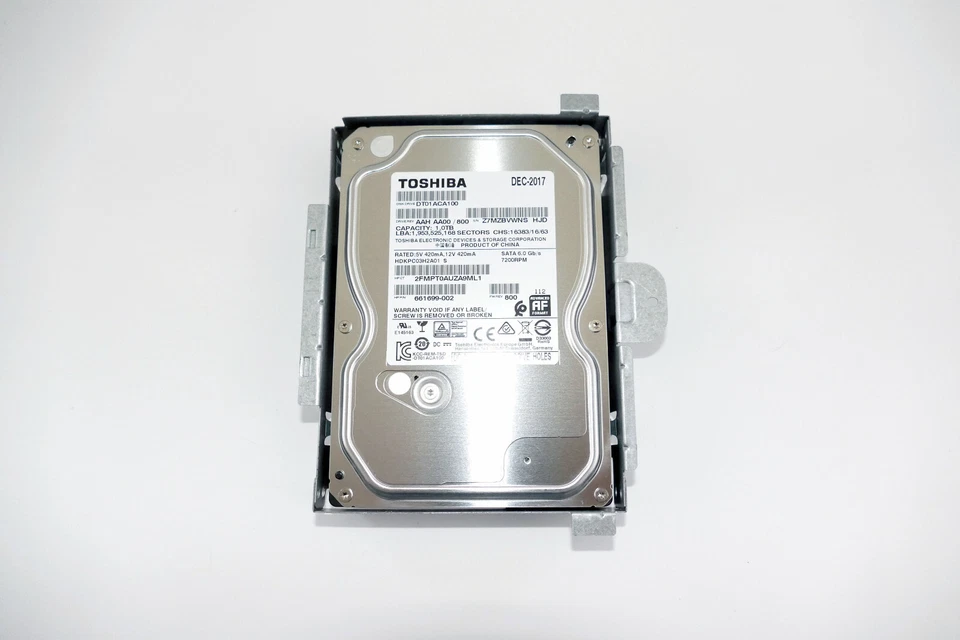 HP Pavilion All-in-One 27-r050ng Teile: Festplatte mit Caddy / HDD 1 TB