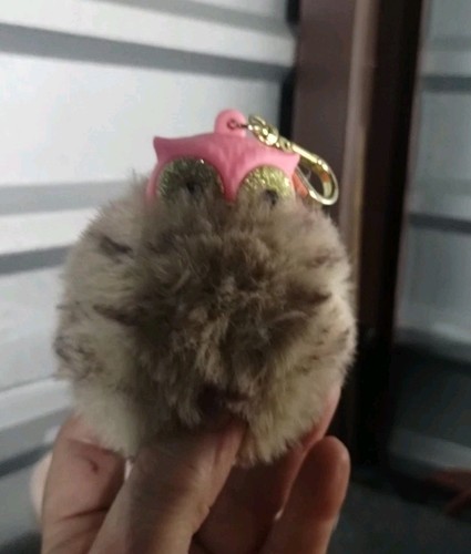 Bath & Body Works Pom Pom Pink Owl With Fur Pocket Bac Holder - New W/O Tags - Picture 3 of 4