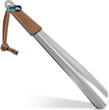 Metal Shoe Horn  Long Shoe Horns for Senior Men Women Kids with Handle