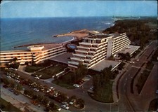 Hotel International Golden Sands Bulgaria aerial view vintage postcard r151