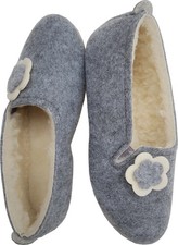Lightweight, warm slippers-moccasin-ballerina size 35-42 wool felt virgin wool .