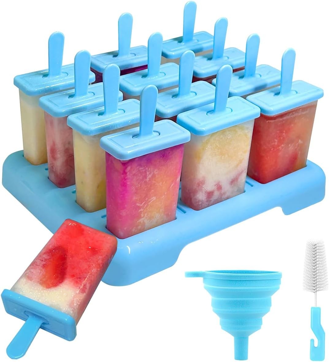 Eis am Stiel Form Eisformen Eisförmchen BPA Frei Stieleisform 12x Eis Ice Lolly