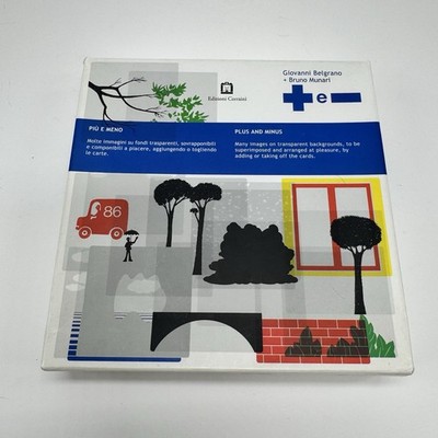 Bruno Munari  PIU E MENO  PLUS AND MINUS Corraini Italy 2008 Cards 47 Cards Rare