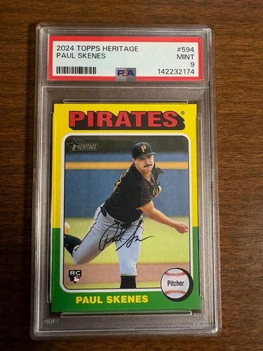 2024 Topps Heritage High Numbers Paul Skenes RC #594 PSA 9 MINT