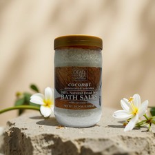 Hydrating Mineral Soak  Coconut Dead Sea Bath Salts by Dead Sea Collection  