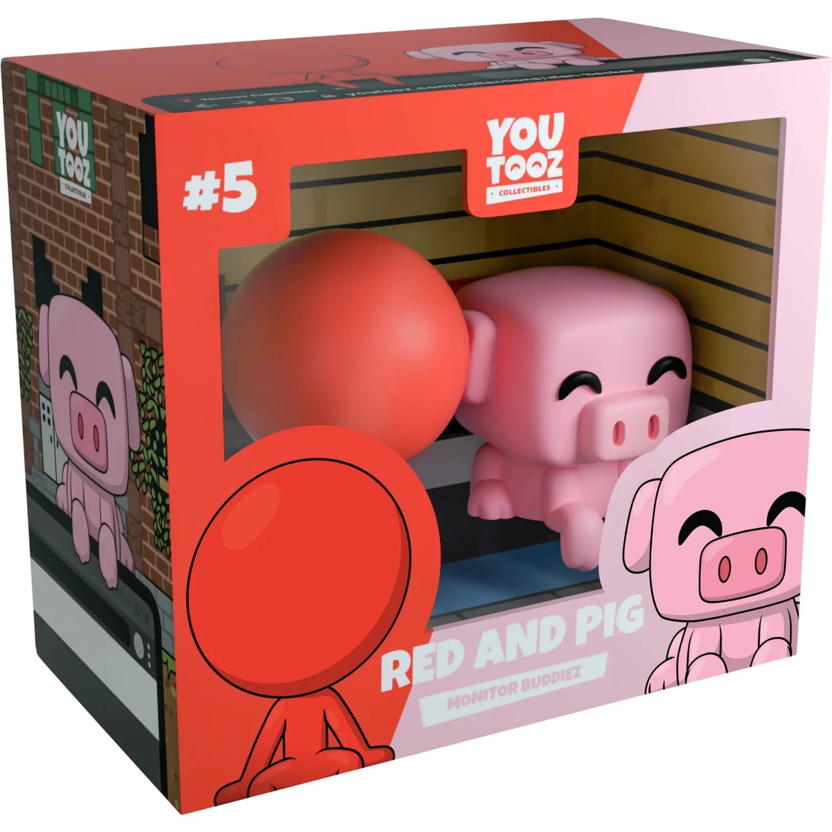 Youtooz: Monitor Buddiez Collection - Alan Becker [Red and Pig #5