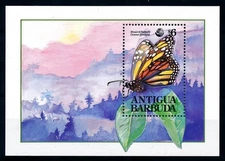 [98781] Antigua & Barbuda 1991 Insect butterfly Souvenir sheet MNH