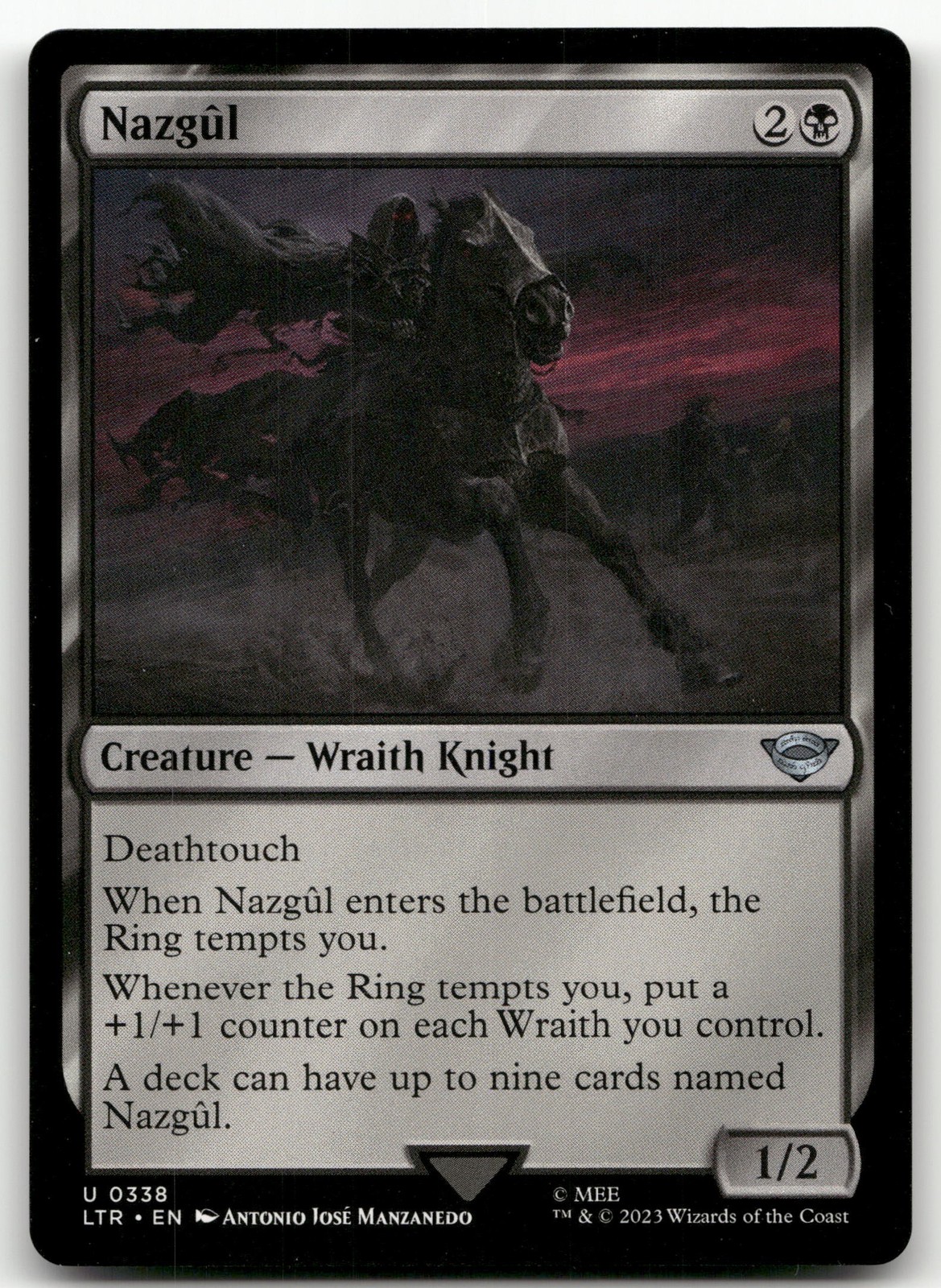 Nazgul (0338) #338 (NM) Lord of the Rings LTR Magic MTG