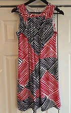Women's Sleeveless Front And Back Pleated Calvin Klein Dress Size Small EUC