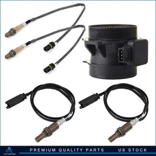 ✅For 2001-2003 BMW 528i 2.8L 4pcs Oxygen o2 02 Sensor + Mass Airflow MAF Sensor