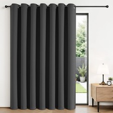 Blackout Patio Sliding Door Curtains 84 Inches Long, Grommet Privacy Room Div...