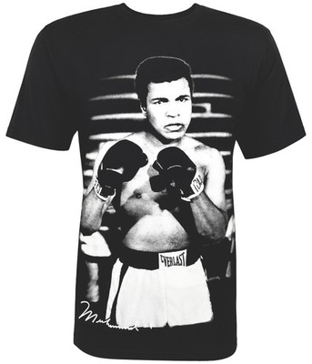 MUHAMMAD ALI 2XL XXL T- SHIRT SCHWARZ BOXER LEGENDE BOXEN KINO HERREN KURZARM