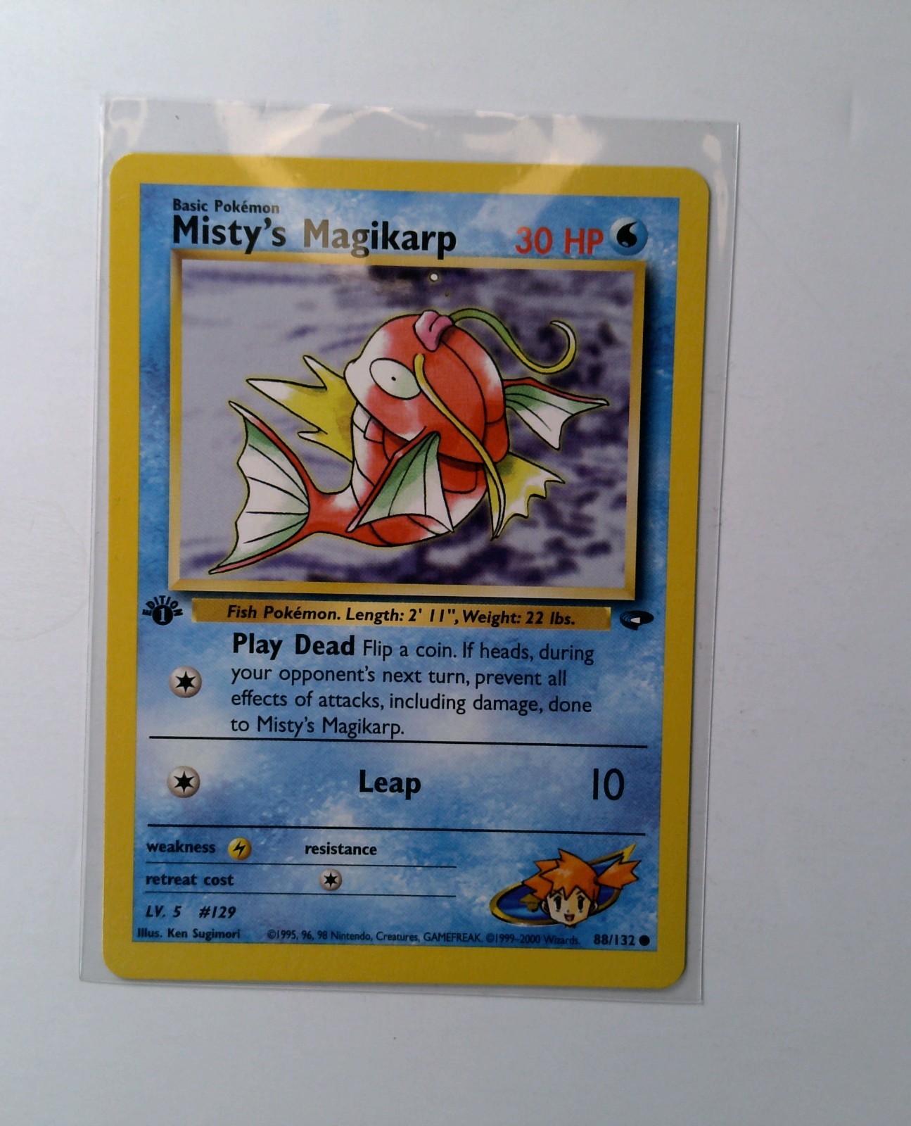 1ST EDITION Misty's Magikarp 88/132 Gym Challenge Vintage Pokémon TCG NM 