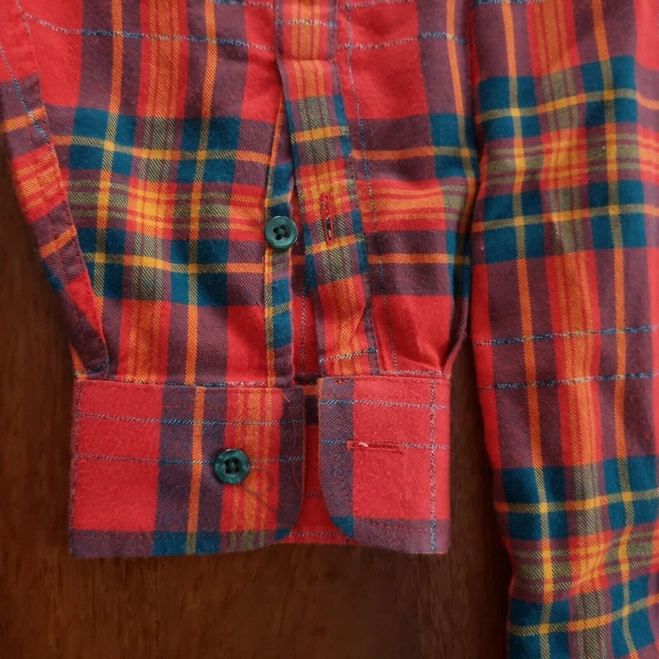 Camisa Patagonia Vintage Para Hombre L Naranja Manga Larga Hecha en Portugal Foto 4 de 4