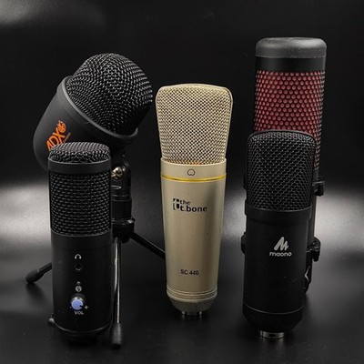 Menge Of 5 Hyperx Nordisch Maono The T.Knochen Verschiedene Modelle Mikrofon Zu