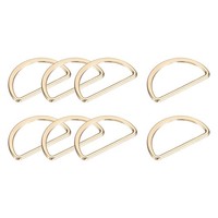"30 StüCk Metall D Ringe Schnalle 30Mm(1.18\") 2Mm Dicke D-Ringe Schnalle Goldton"