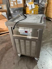 Kolice 90% New 21"x21" Square Pan Fried Ice Cream Machine Roll Ice Cream Machine