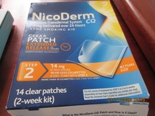 NicoDerm CQ Step 2 Clear Patches, 14mg - 2 Week Kit 05/2027