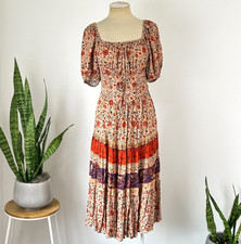 SPELL & THE GYPSY - LADY UNTAMED MIDI DRESS – XL - EARTHY BOHO - ON/OFF SHOULDER