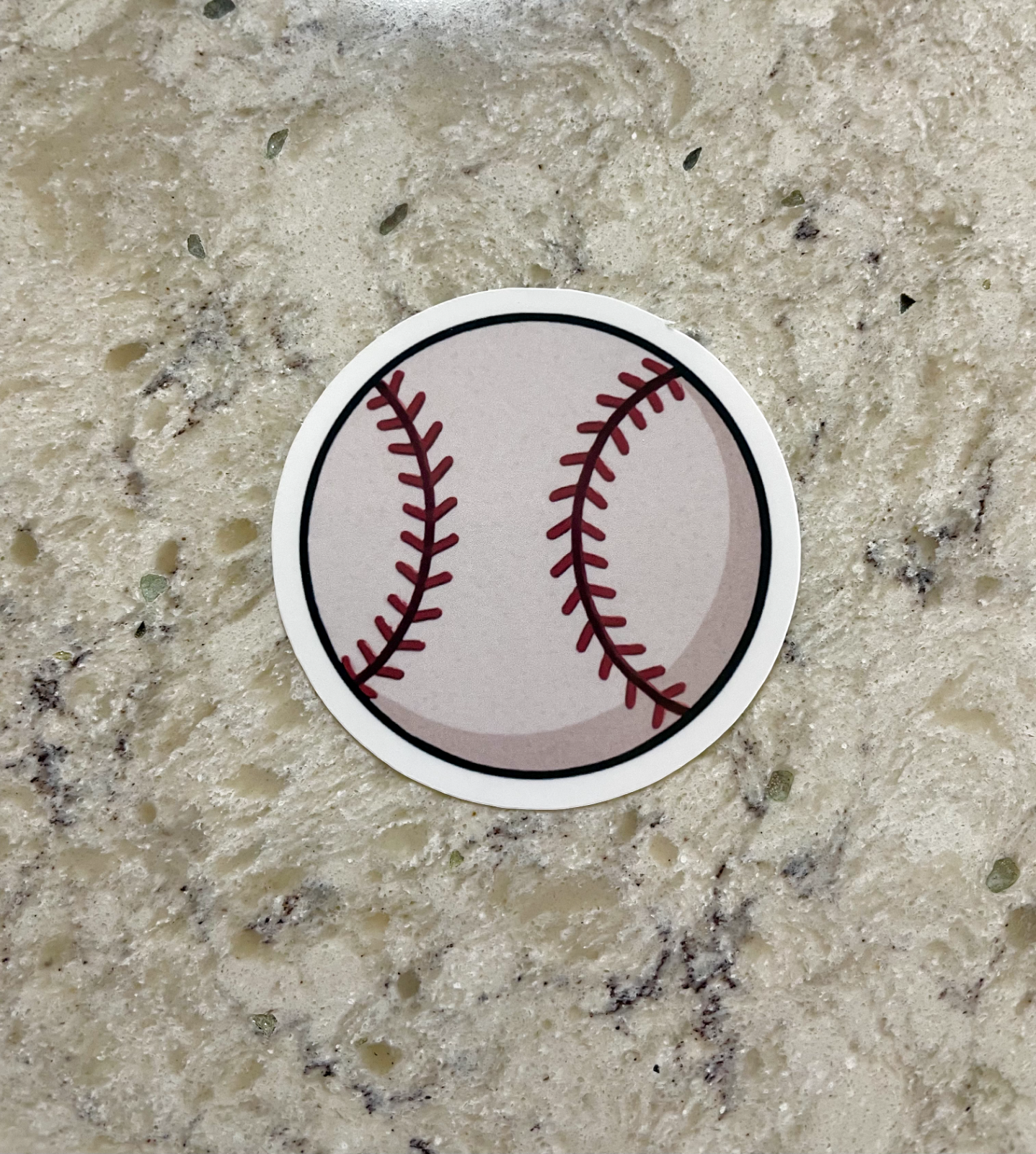 Baseball Sticker l Gloss or Holographic Laminate l Waterproof Decal