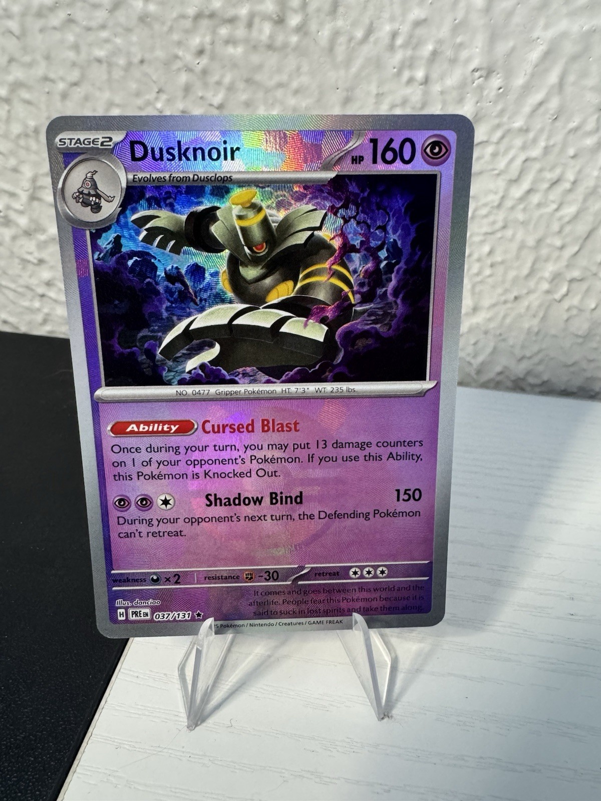 Dusknoir 37/131 - Pokeball Pattern - Prismatic Evolutions - Pokémon TCG - (NM)