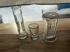 Medical Glass Measuring Cylinder. Slide Stain Holder And Small Glass Cup — photo 2