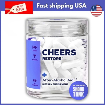 Cheers Restore | Supplement with DHM + L-Cysteine | Feel Better After Drinking-