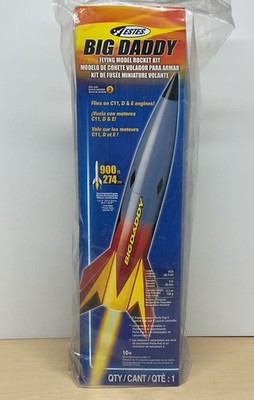 Estes 2162 Big Daddy Flying Model Rocket Kit Skill Level 2  19  Tall 750  Flight