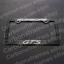 Porsche GTS 100% Real Carbon Fiber License Plate Frame