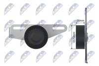 Original NTY Spannrolle Keilrippenriemen RNK-RE-021 FüR Dacia