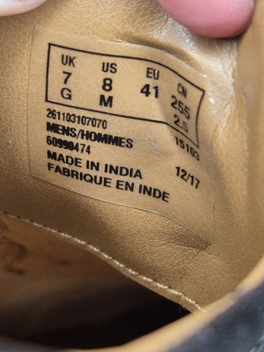 Clarks Herren Gr. 8M Tilden Walk Oxford schwarz Leder Fahrrad Zehen Komfort Polster - Bild 14 von 14