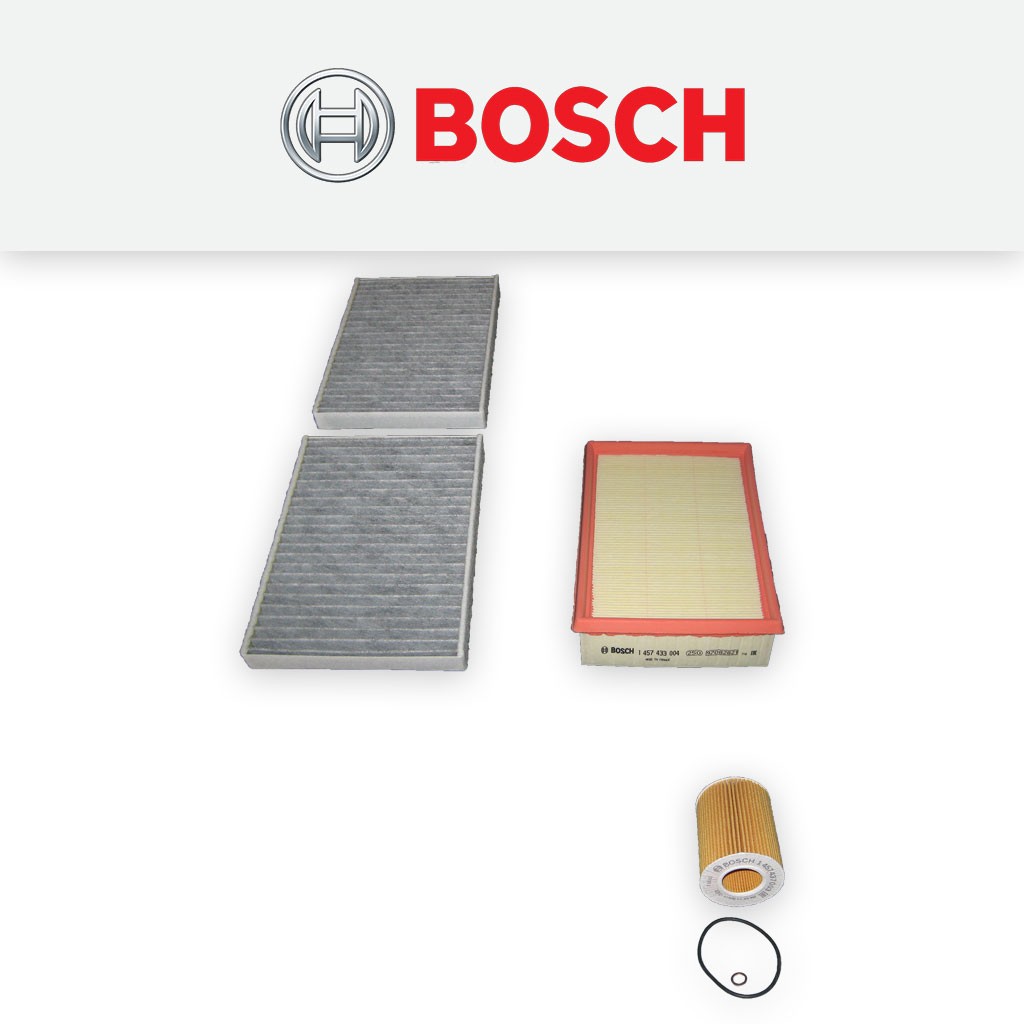 SERVICE KIT for BMW 5 SERIES (E39) 528I BOSCH OIL AIR CABIN FILTERS (1995-2000)