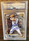 KONNOR GRIFFIN PIRATES SIGNED BOWMAN 1ST CHROME BDC-22 PSA AUTHENTIC AUTO