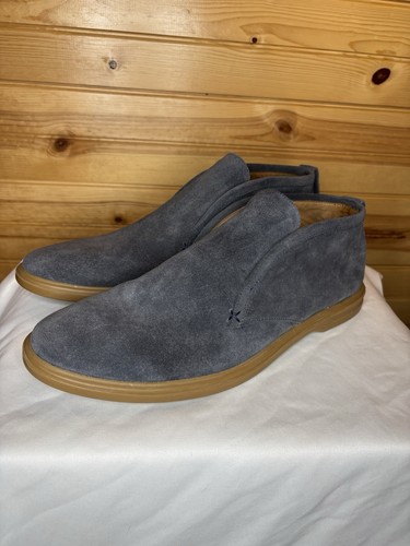 PETER MILLAR Excursionist Slip-On Chukka Suede Leather Boots Blue 10 $298 NWOB - Picture 1 of 8