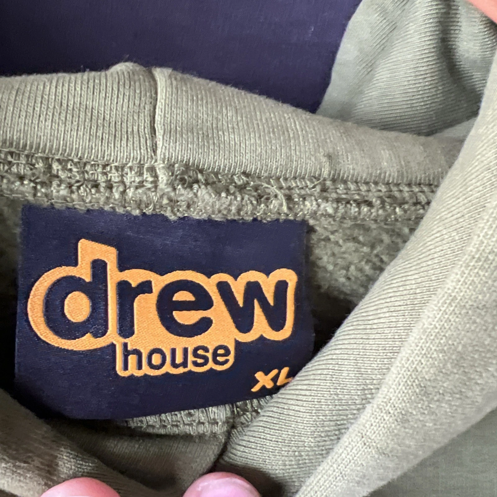 UNDERCOVER Felpa con cappuccio Drew Ho Secret Midnight Olive taglia XL ...b34