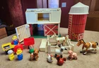 VTG Fisher Price Little People 915 Barn Silo Animals & Figures Complete